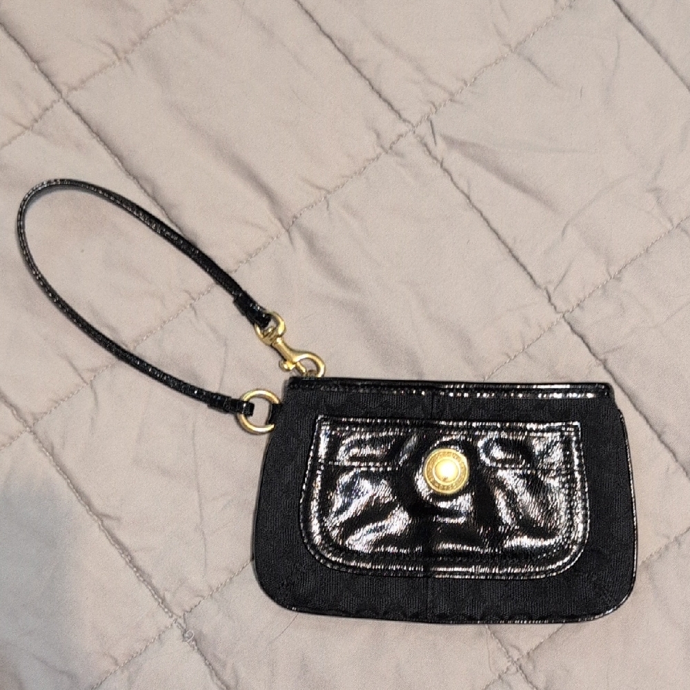 Coach Monogram Wristlet